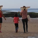familie strand vissers Saint-Aubin-sur-mer