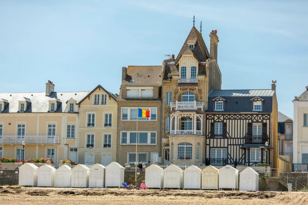 he belle époque villas of Saint-Aubin-sur-mer, in Normandy